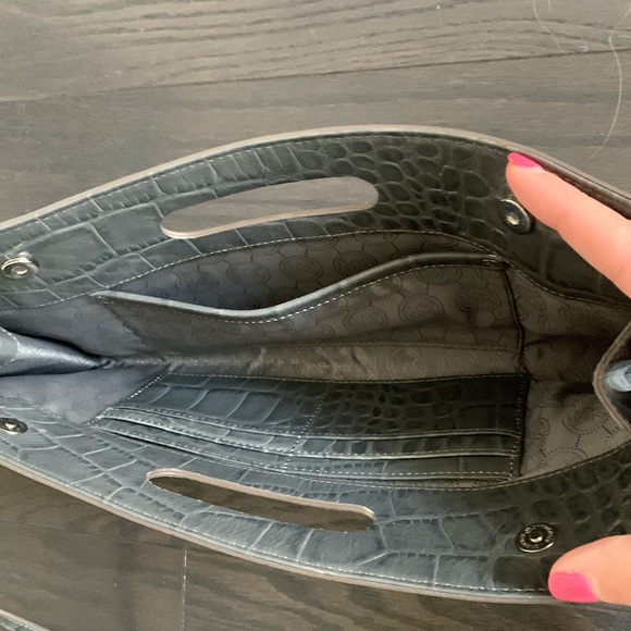 Michael Kors Gray Clutch/Shoulder Purse - Picture 5 of 10